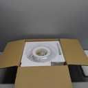 Semi Flush Mount Ceiling Light, 14" Large 3-Lights Ceiling Light Fixture with Iridescent Hammered Glass Shade, Modern Chandelier for Hallway Entryway Foyer Bedroom, Brass/Gold