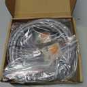 QWORK Waterproof Limit Switch TZ-3104 with Roller Lever Plunger, 2 Pack - Momentary Action, SPDT 1NO+1NC, Including 3m Cable