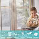 2PCS -110'' x 197'' Window Insulation Kit, Window Insulation for Winter, POF Window Sealer for Winter, Insulates Indoor Windows Keep Warm for Weatherproofing Window Film for Winter Window Covering