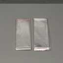 200Pcs Cake Money Box Transparent Bag Clear Paper Money Currency Sleeves Self Sealing Cellophane Money Bags