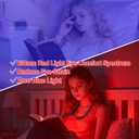630nm Red Neck Reading Light - Zero Blue Light, Rechargeable Dimmable Portable LED Red Neck Book Lamp for Reading, Crafts, Knitting, Crochet at Night, Ideal Gift for Readers and Craft Lovers