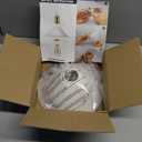 LYOOWNG Plug in Pendant Light, Industrial Hanging Light with Plug in Cord On/Off Switch, Modern Pendant Light with Plug in Cord, Farmhouse Pendant Light Fixture, White