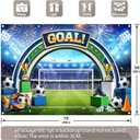 Fabric 7x5ft Football Tournament Photography Backdrop 2026 Soccer Sports Stadium Goal Atmosphere Background Indoor Outdoor Fan Party Decorations Photo Props