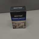 BESTTEN 2 Pack Dimmer Light Switch, Universal Lighting Control, Single Pole or 3 Way, Compatible with LED Dimmable Lamp, CFL, Incandescent, Halogen Bulb, Decorator Wallplate Included, UL Listed, White (Standard)