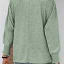 2 x Dokotoo Womens Tops Long Sleeve Tops Shirts 2025 Spring Trendy Business Work Loose Basic T-Shirts (Green, XS)