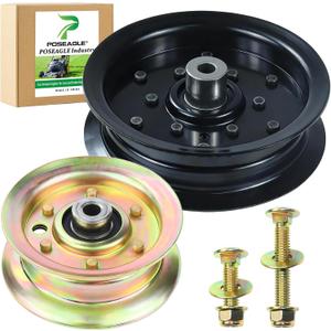 532196106 Idler Pulley with 532177968 Idler Pulley Replaces 532197379 532193197 Craftsman 196106 197379 177968 193197 for Husqvarna YTH22V46 YTH24K48 YTH20K46 YTH18542 YTH2348 Z248f Mowers