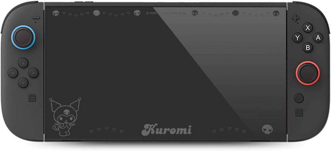 Tempered Glass Screen Compatible with Switch 2  9H Hardness Anti-Scratch, Ultra HD Clear, Bubble-Free Kit, Hidden Pattern (Off-Screen Design) 1Pack - KLM