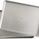 USA Pan Bakeware Half Sheet Pan, Set of 2 Baking Sheets, Aluminized Steel