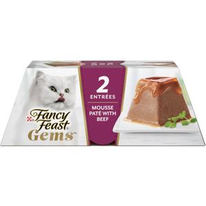 Fancy Feast Gems Pate Cat Food Mousse with Beef and a Halo of Savory Gravy Cat Food - (Pack of 8) 4 oz. Boxes Fancy Feast Gems Pate Cat Food Mousse with Beef and a Halo of Savory Gravy Cat Food - (Pack of 8) 4 oz. Boxes