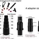 10-PCS Vacuum Attachment Kit for 1.25 (32mm) Hose Universal Floor Brush, Dusting Tool, Crevice Nozzle & Adapters for Shop-Vac, Home, Car & Garage Cleaning