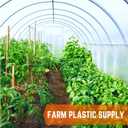 Farm Plastic Supply - Greenhouse Clamp 20 Pack - (3" Long x 3/4" Wide) - White ABS Clamps for Greenhouse, ABS Clips, Greenhouse Clamps for Farming, Gardening, Agriculture