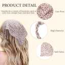 2 x 5 Pcs Floral Hair Scarf Elastic Headband, Bohemia Bandana Triangle Headscarf Flower Print Head Wrap Scarf Hair Accessories Headwear for Women(Mix Color)