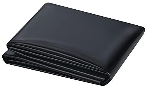 UWIOFF Small Pond Liner, 4 x 7 Feet 20 Mil Pond Liners for Outdoor Ponds, Black Pond HDPE Liner for Waterfall, Fish Ponds, Garden Fountain