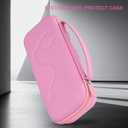 Hard Stethoscope Case for 3M Littmann Classic III, Lightweight II S.E, MDF Acoustica Stethoscope, Stethoscopes Carrying Case with Mesh Bag for Nurse Accessories Gauze Penlights Cotton Swabs (Pink)