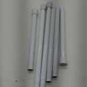 Tension Rods for Windows 28 to 48 Inch 2 Pack Spring Curtain Rods No Drilling White Tension Rod Adjustable Curtain Rods Expandable Pressure Spring Tension Rod for Closet, Doorway