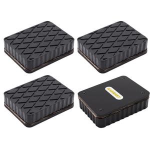 GANSNAY Rubber Blocks for Car Lift, 4 Pack Car Lift Pads 6.3" x 4.7" x 4.7", Reinforced Surface Lift Blocks Resist Cuts & Wear, Anti-Slip Auto Lift Pads for Trucks, Jeeps, Fleet Vehicles