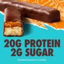 Ghost Chocolate Peanut Butter Protein Bar, 20g Protein, 2g Sugar, 12 ct | 270 Calories per Dual-Bar Pack, Crisp Cookie & Caramel Layers, Chocolatey Coating, Gym-Ready, 27.6 oz (EXP 11/01/26)