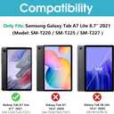 ProCase [2 Pack] Galaxy Tab A7 Lite 8.7 Inch 2021 Screen Protectors T220 T225 T227, Tempered Glass Screen Film Guard for Samsung Galaxy Tab A7 Lite 8.7" 2021 Release SM-T220 SM-T225 SM-T227