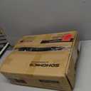 SONGMICS Double-Rod Clothes Rack with Wheels, 38.8 Inches Garment Rack with Shelf for Hanging Clothes, Loads up to 220 lb, for Bedroom, Closet, Rustic Brown and Ink Black UHSR152B01