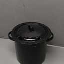 Granite Ware 7.5 Qt 3 Piece Multiuse Pasta Pot Set, Strainer Pot with lid. (Speckled Black) Seafood, Soups, Sauce, Large Capacity. Easy to Clean. Dishwasher Safe. (11 x 21 x 20 in.)