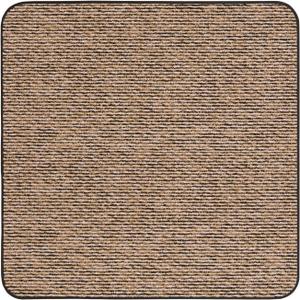 House, Home and More Skid-Resistant Carpet Indoor Area Rug Floor Mat - Black Ripple - 3 Ft X 3 Ft - Non Slip Rubber Backing, Stain Resistant, Dog Friendly, Living Room Bedroom Kitchen Entryway