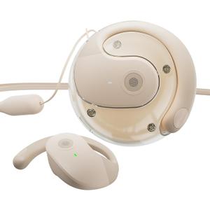 HY-T26 Open Ear Headphones for Sports Bluetooth Ear t26 x15 Earbuds IPX4 for Runners and Cyclists (Beige) (Normal)