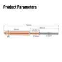 3 x K2 Plus Nozzles 0.2mm*0.4mm 2PCS, Unicorn K2 Quick-Swap Nozzles with Titanium Alloy Heat Break, Copper Alloy and Hardened Steel Nozzle, High Flow Nozzles Kit for K2 Plus 3D Printer