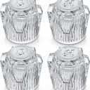 Dreyoo Shower Knob Replacement, Compatible with Phoenix Mobile Home Sink Tub Shower, Acrylic Bathtub Knobs Parts, Clear Faucet Handles with 17pt Spline Point Broach Center Hole(2 Pairs)