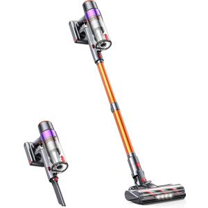 Cordless Vacuum Cleaner, 450W/40KPA 55 Mins Stick Vacuum Cleaner with LED Touch Display, Lightweight Handheld Vacuum Cleaners for Home, Carpet, Pet Hair and Hardwood Floors