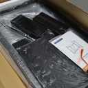 Maihail Small Desk with Drawers, 31.5 inch Computer Desk with Drawers, Small Office Table with Metal Frame, Black