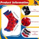 Foaincore 6 Pairs Hockey Cupcake Socks for Men Novelty Funny Sports Hockey Ball DIY Gift with Cupcake Packaging, Sports Team Gift for Birthday Party Favors