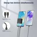 2 Pack 25W Super Fast Charger for Samsung Galaxy A17 A16 A15 A14 5G A56 A55 A54 A53 A52 A36 A32 A31 A41 A51 A71 S26, Dual USB C Ports Travel Adapter+2 * 6.6FT Type C Cable Cord