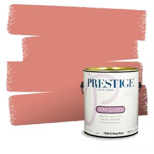 PRESTIGE Paints P500-D-2003-3BVP Paint and Primer In One, 1 gallon, Amber Rose
