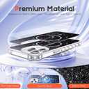 Compatible with iPhone 14 Pro Max Case Magnetic Glitter iPhone 14 Pro Max Phone Case 6.7" with Curly Wavy Frame Design [Bling & Cute][Compatible with Mag-Safe],Black