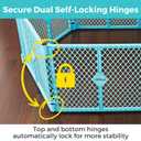 Toddleroo by North States - Superyard Baby Play Yard: Freestanding 6 Panel Baby Playpen - Indoor or Outdoor Use - Made in USA - Encloses Up to 18.5 Square Feet - 26 Inches Tall - Aqua
