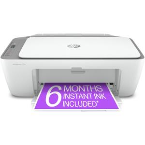 HP DeskJet 2755e Wireless Color Inkjet-Printer, Print, scan, Copy, Easy Setup, Mobile Printing, Best-for Home, 6 Month Instant Ink Trial Included, White