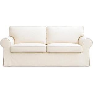 Ektorp Loveseat Cover Replacement for IKEA Ektorp Sofa Cover, Ektorp 2 Seater Sofa Cover Ektorp Couch Cover Only!(Polyester Daily Off White)