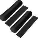 4 Pcs Umbrella Base Weights Sandbags, Small Black Sand Bags Fillable Solid Weight Bags for Umbrella Base, Tent Stand, Fitness Training