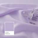 Lavender Sheer Pinch Pleat Curtains 63 Inches Long Light Filtering Short Curtain Panels Soft Touch Pleated Drapes with Adjustable Hooks for Bedroom, Pastel Lilac, 42" W x 63" L, 2 Panels