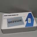 Matte-Black Front Door Handle - Modern Entry Door Lock Set with Deadbolt,Exterior Door Lever 3 Keys for Left & Right Hand Door (Black)