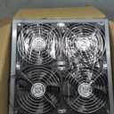 GDSTIME AC Speed Control Fans, Big Airflow 4 * 120mm X 25mm Fans with AC 100V - 240V Speed Control, Cabinet Chassis Electric Cooling Fan, Server Workstation Cooling Fan, US Plug