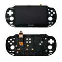 Rinbers BLACK LCD Screen Display Touch Panel Glass Digitizer Assembly with Frame Combo Replacement for Playstation PS Vita 1000 1001 PSV PCH-1001 PCH-1101