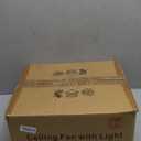 Ceiling Fan with Lights Remote Control, 24" Black, 6 Speeds 3 Light Color Low Profile Flush Mount Ceiling Fan for Kitchen Bedroom