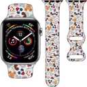 Cartoon Band Compatible with Apple Watch 38mm/40mm/41mm/42mm/44mm/45mm/46mm, Cute Bands Replacement for Apple Watch Series 10 9 8 7 6 5 4 3 SE2, Silicone iWatch Band for Women Men