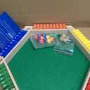 1-6 Players Shut The Box Dice Game, Wooden Board Table Math Game with 16 Dice, Classics Tabletop Version Games for Kids Adults, Family,Classroom,Home,Party or Pub