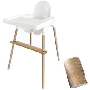 Highchair Decorative Leg Wraps - Bamboo Style 1 PCS 196 Inch Adhesive Decorative Strips for IKEA Antilop High Chair Accessories, Secure Vinyl Chair Leg Protectors & Anti-Slip Safety Covers