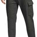 Rdruko Men's Fleece Joggers Pants Winter Warm Sweatpants with Zipper Pockets Athletic Running Gym Workout (Gray, L)