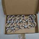 1-3/8" Chain Link Fence Panel Clamps, Galvanized Fence Dog Kennel Saddle Clamps, 8pcs for 32mm Pipe Panel Frames