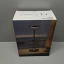 2 Pack LED Cordless Table Lamp RechargeableOutdoor Battery Operated Desk Lamp Touch 3 Color Dimming Portable Waterproof Night Light for Patio/Restaurant/Dining/Home (Chrome)