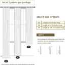 Extra Wide Natural Pinch Pleated Curtains 84 Inches Long 2 Panels, Faux Linen Thick Textured Window Curtains, Light Filtering Farmhouse Drapes for Patio Sliding Glass Door, 2x60Wx84L Inches